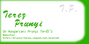 terez prunyi business card